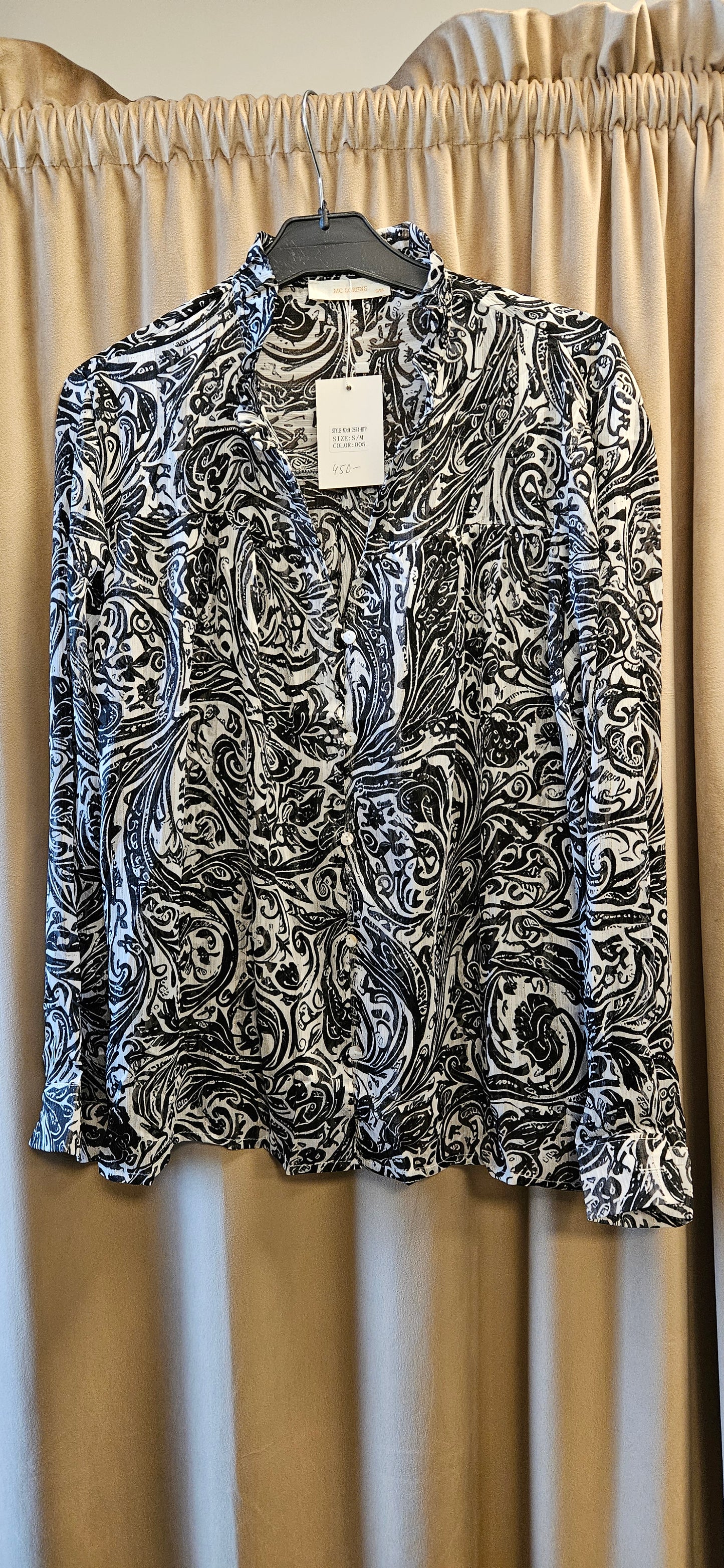 Cosy House Svart/Vit Blus