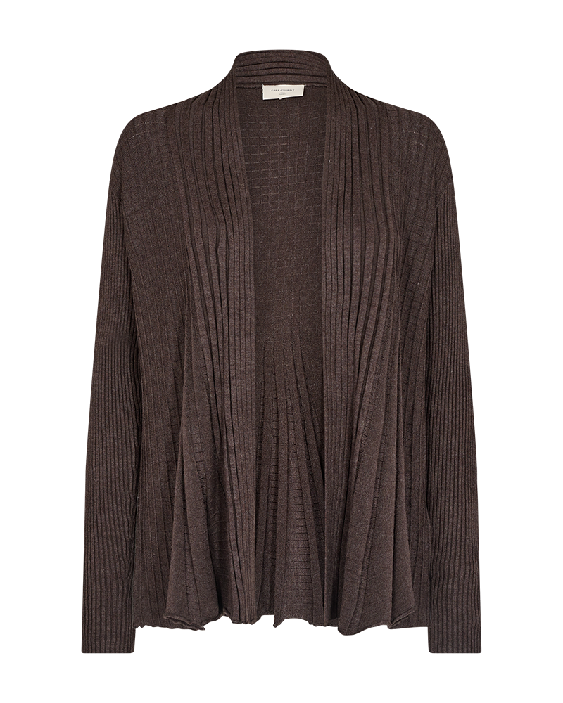 FREE/QUENT CLAUDISSE Cardigan PORT ROYALoch BRUN 112879