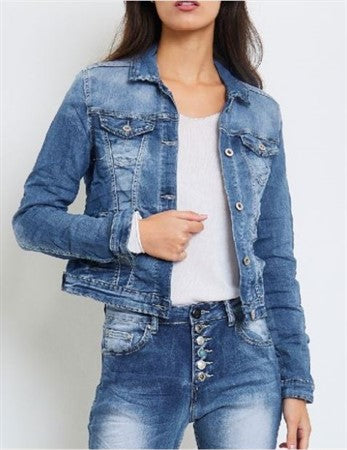 CARAMELLE 60020-B Jeansjacka Klassisk Modell