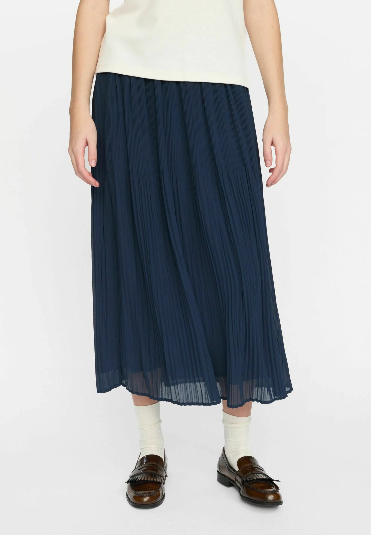 SOFT REBELS CORINA Veckad kjol Light Blue