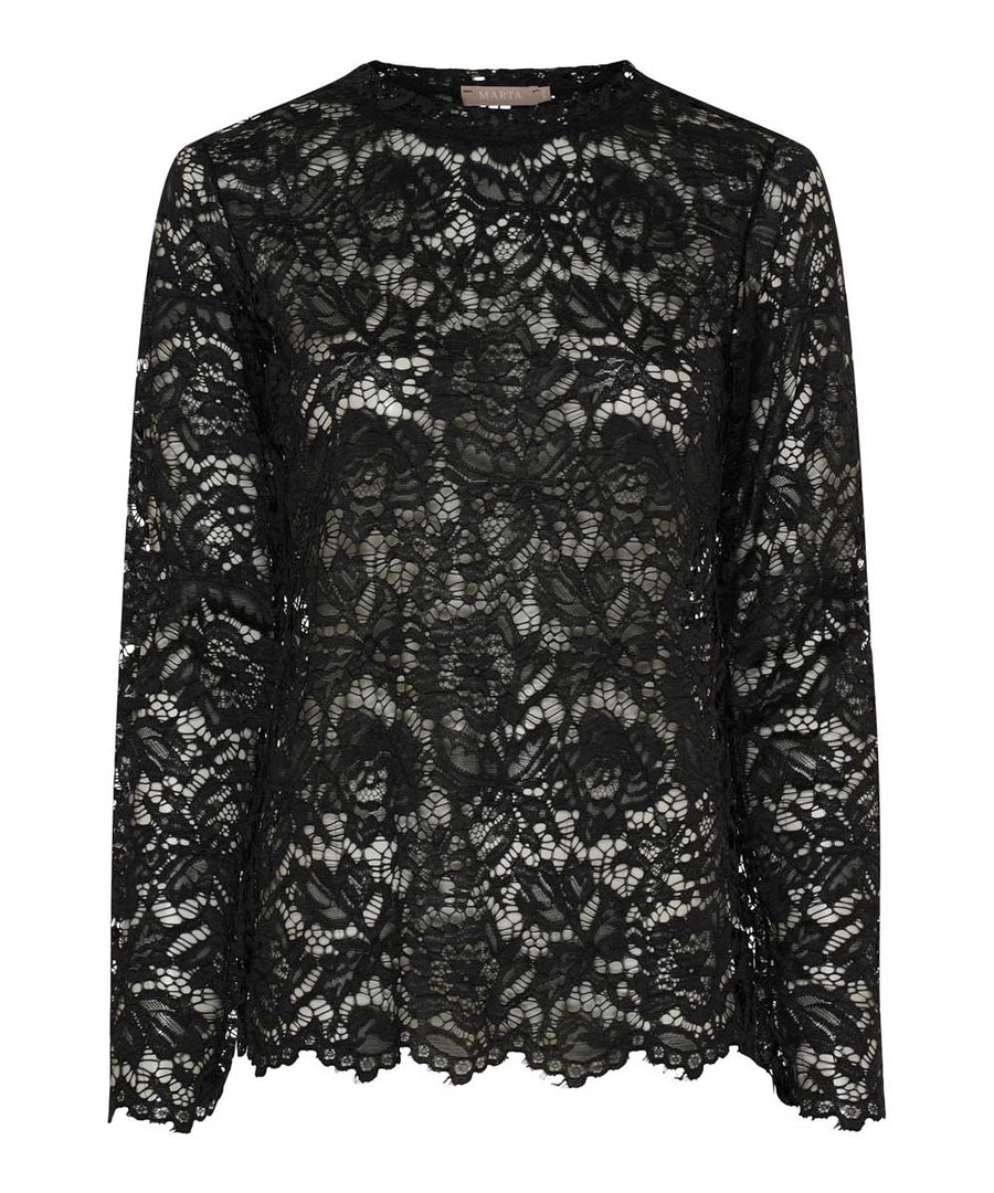 Marta du chateau Spets topp 7707 svart