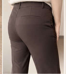 FREEQUENT SOLVEJ WIDE PANTS BRUN