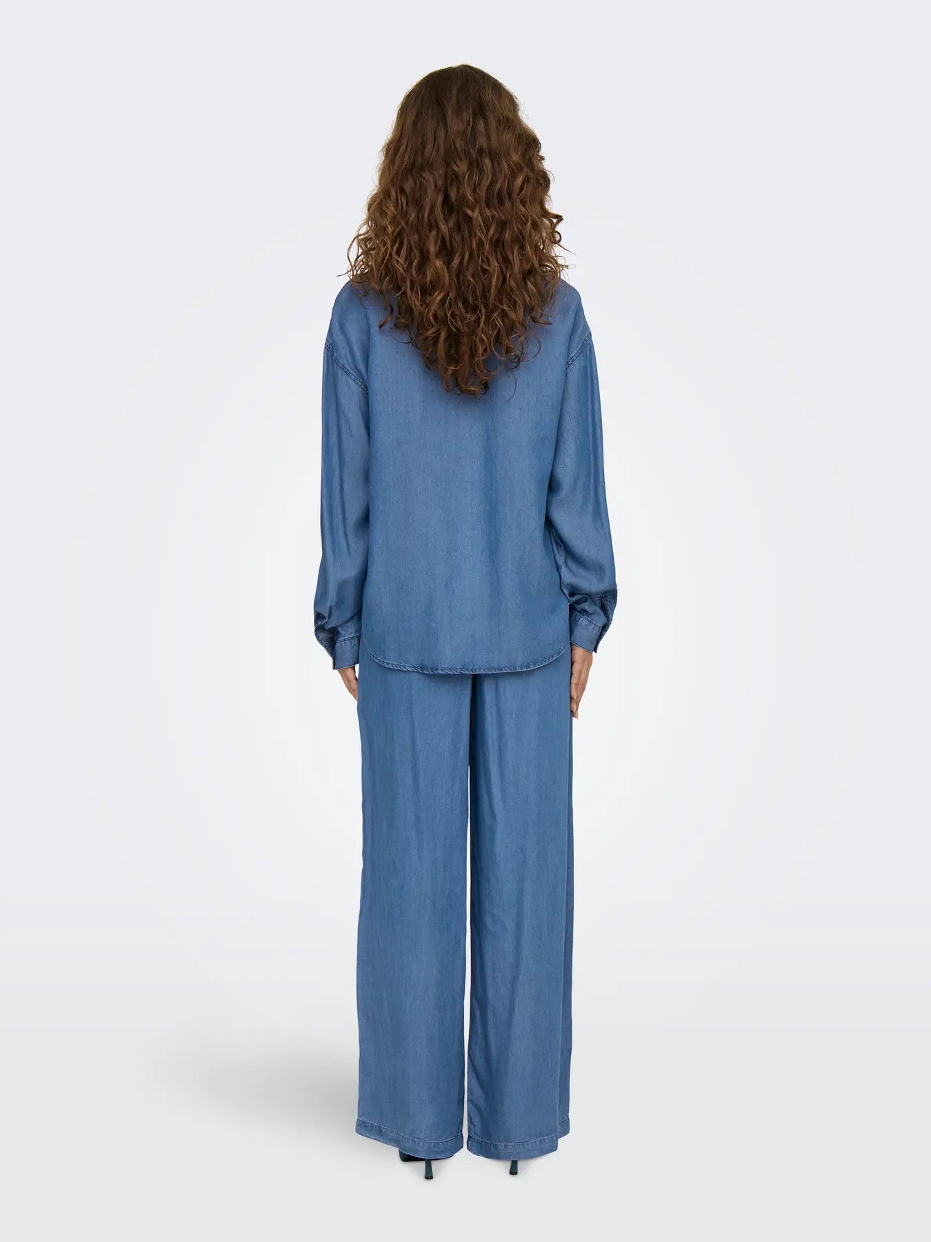 ONLY CHARIS LIFE LS Skjorta Medium Blå Denim