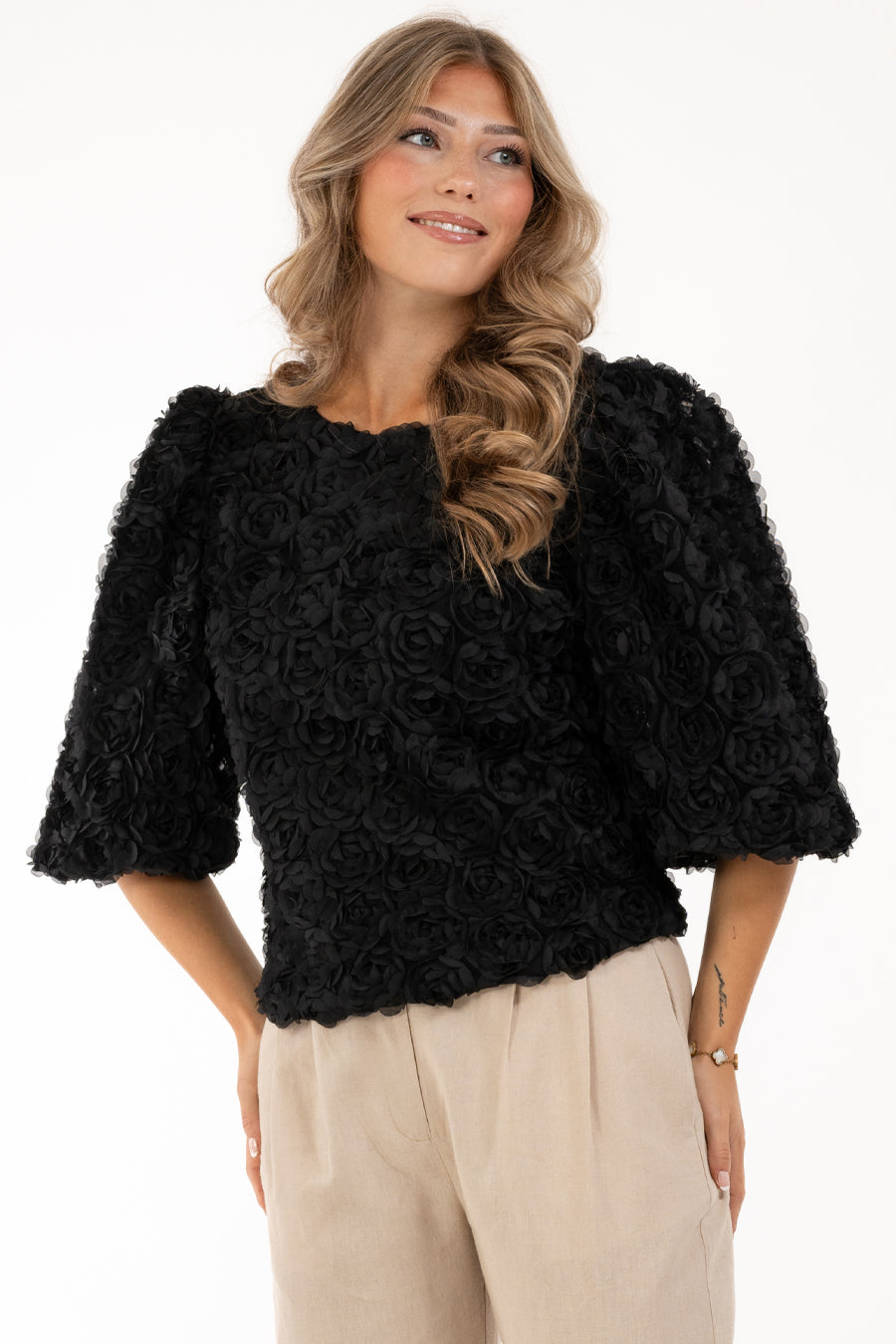 Capri Collection EDITH Blus Svart