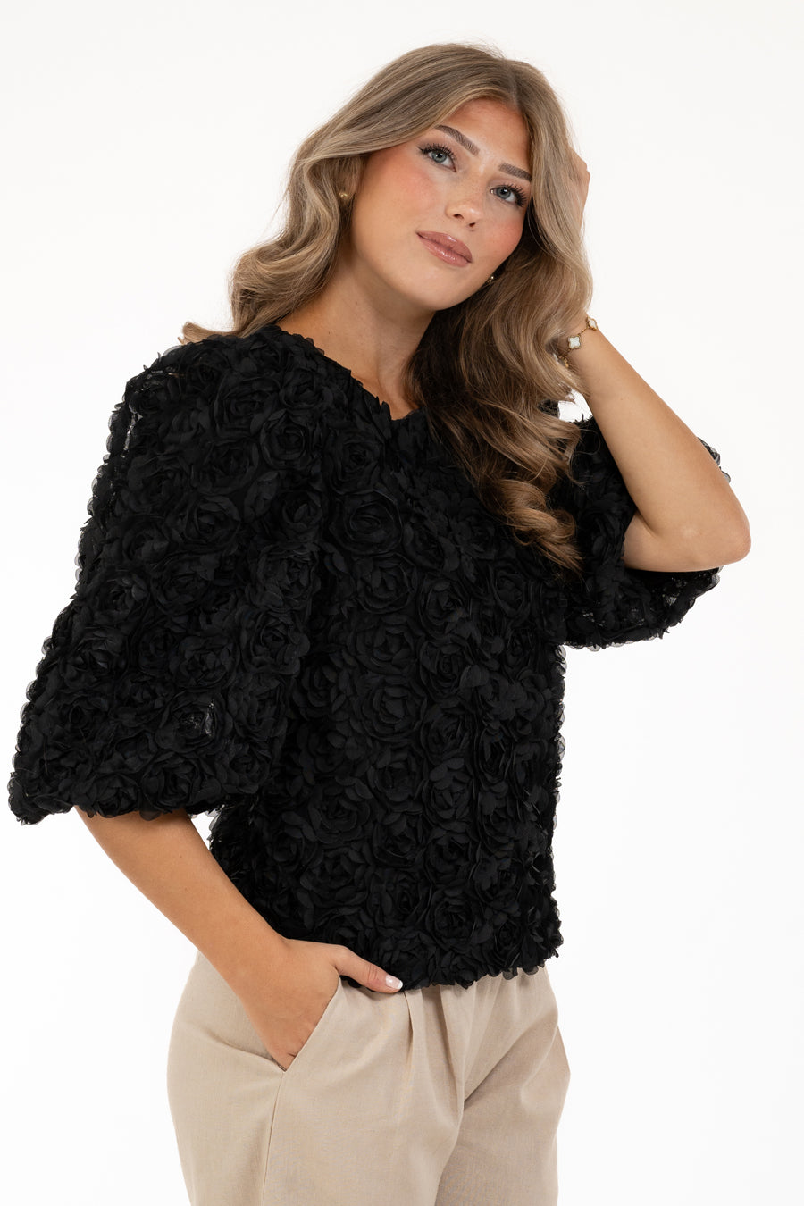 Capri Collection EDITH Blus Svart
