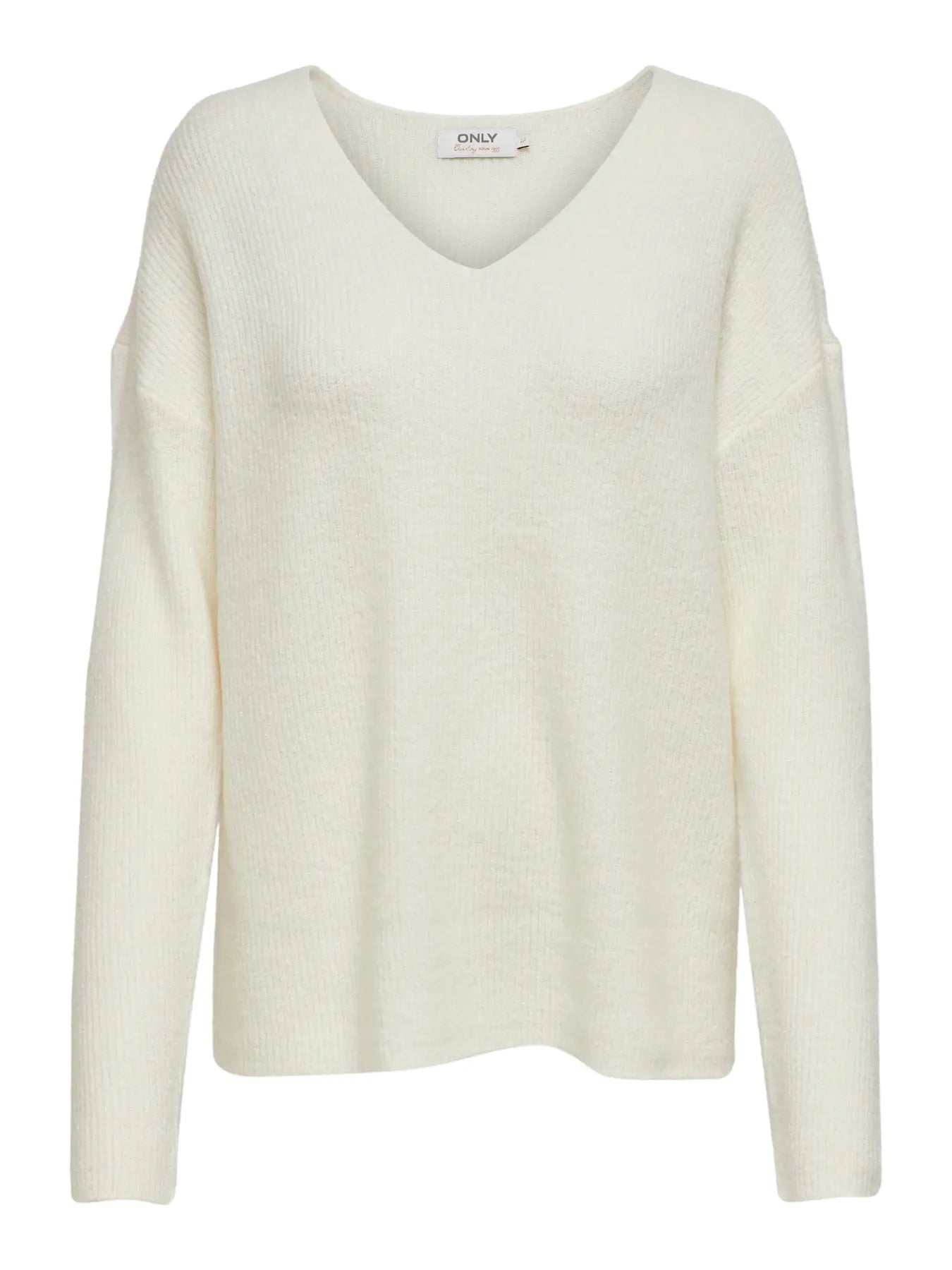 ONLY CAMILLA Stickad tröja Birch Melange