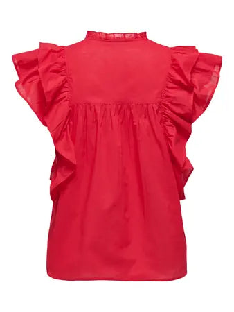 ONLY SUNNY Topp High Risk Red