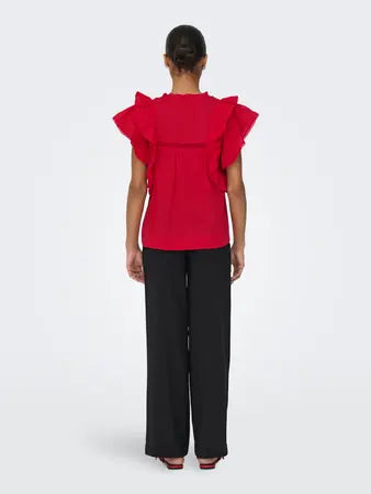 ONLY SUNNY Topp High Risk Red