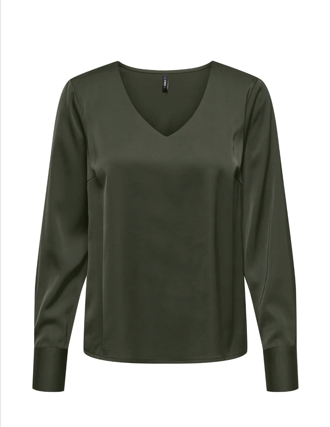 ONLY MIKA VIS Satin V-neck Top 15361191