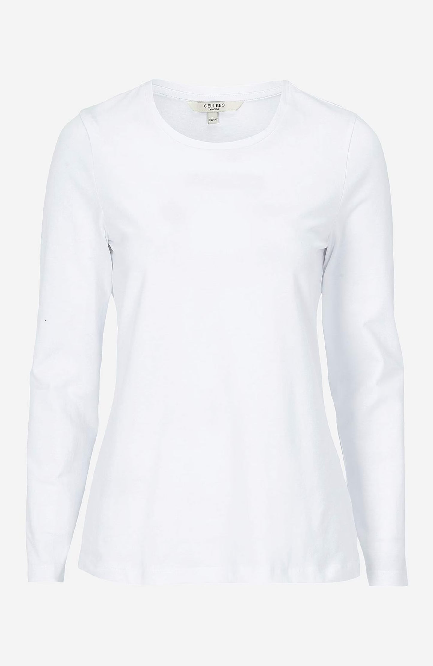 CELLBES FRIDA Långärmad trikåtopp i ekologisk bomull Vit 617772-0002