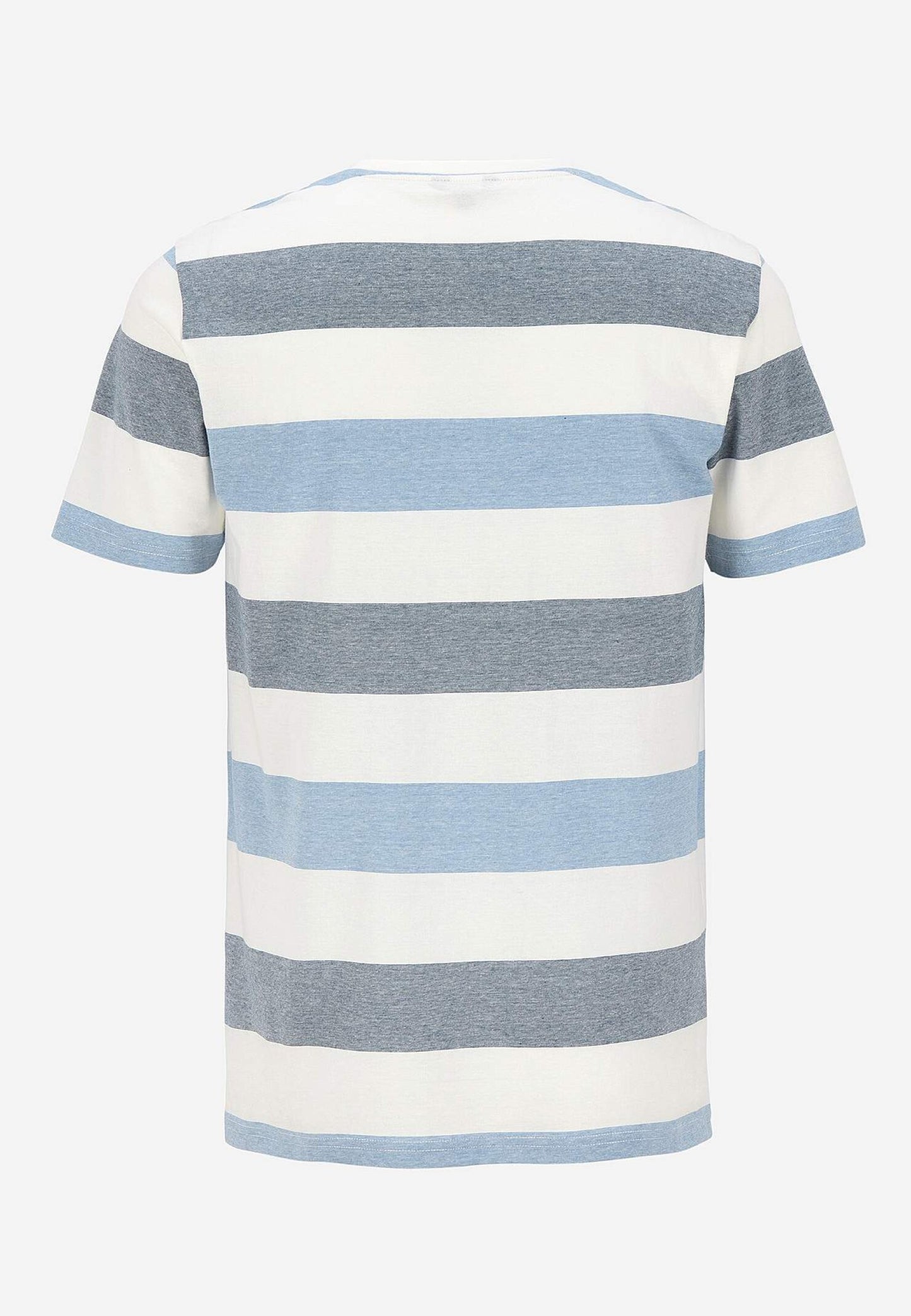 CELLBES JOHANNES Blå T-shirt med breda ränder Blå/Randig