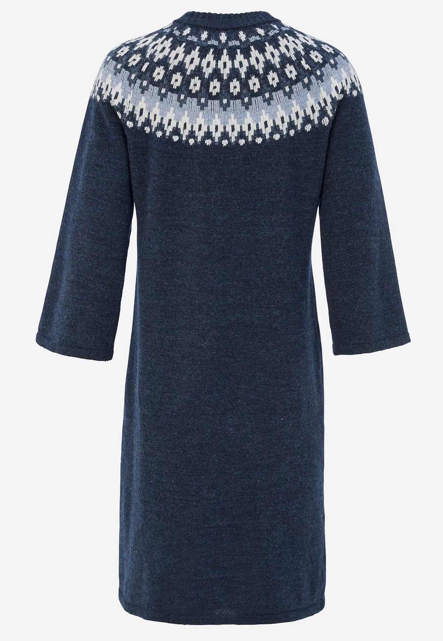 CELLBES Klänning Stickad, jacquardmönstrad Marin 7010020165