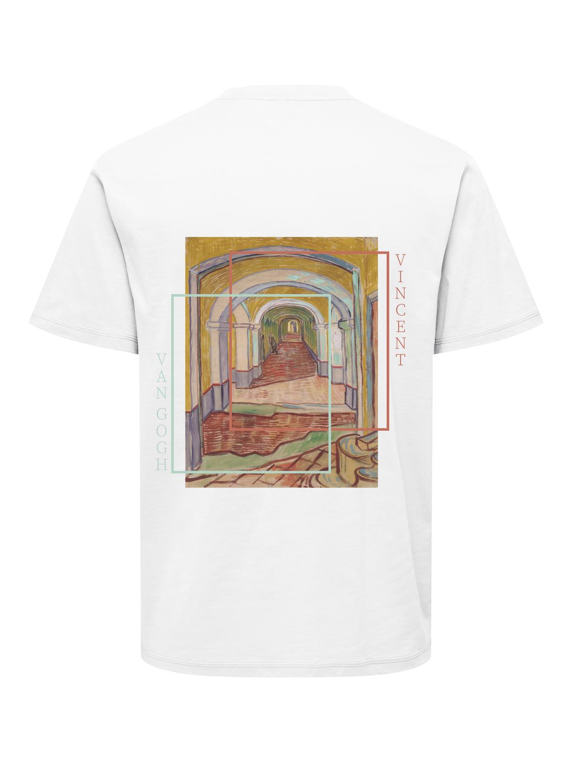 ONLY & SONS VAN GOGH T-shirt Vit