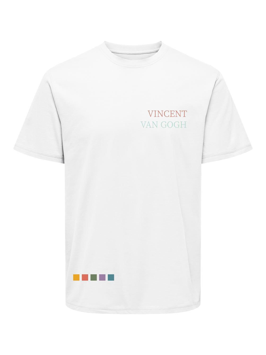 ONLY & SONS VAN GOGH T-shirt Vit