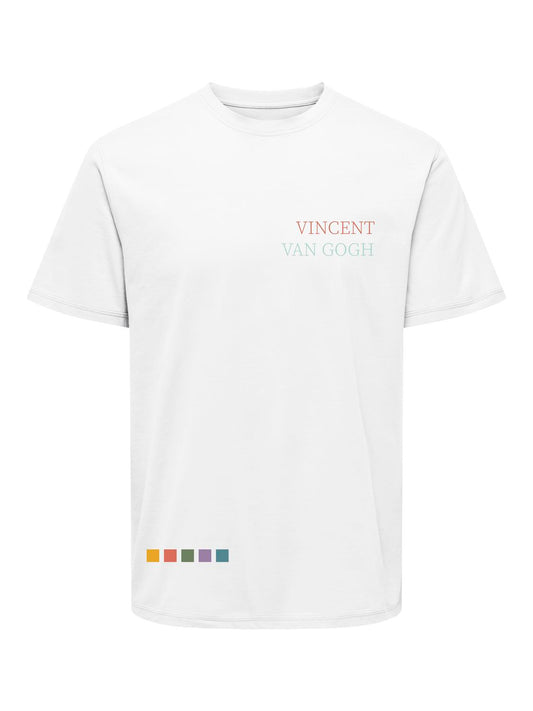 ONLY & SONS VAN GOGH T-shirt Vit