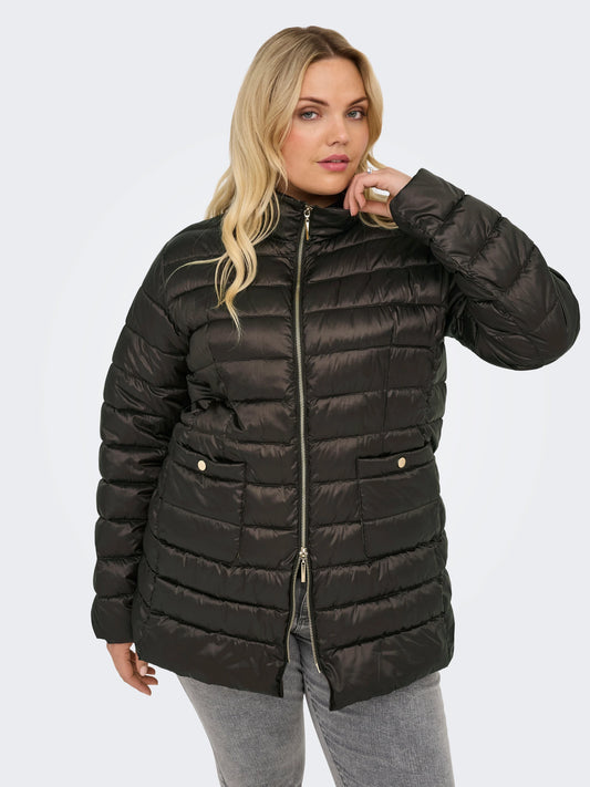 CARMAKOMA VEGA Quiltad Jacka Life Choccolate Torte