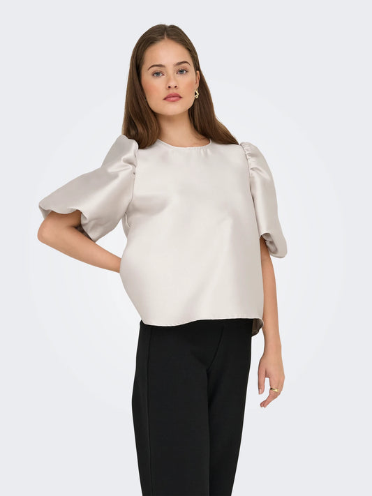 ONLY MANNY 2/4 HEAVY SATIN TOP PUMICE STONE