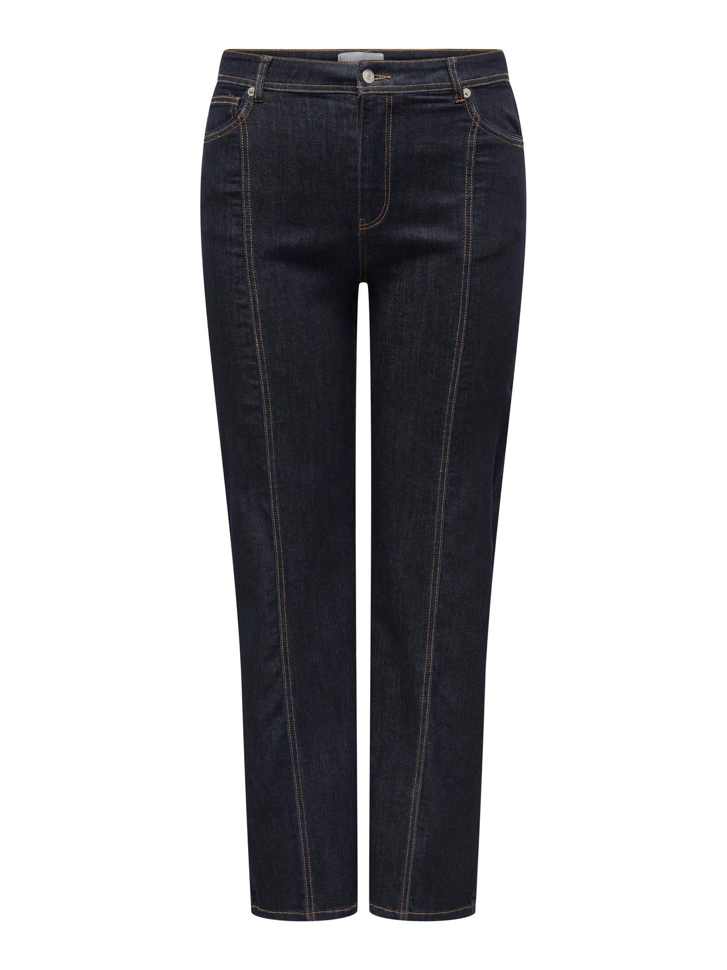 CARMAKOMA ALICIA Jeans Medelhög midja Rak passform Dark Blue Denim