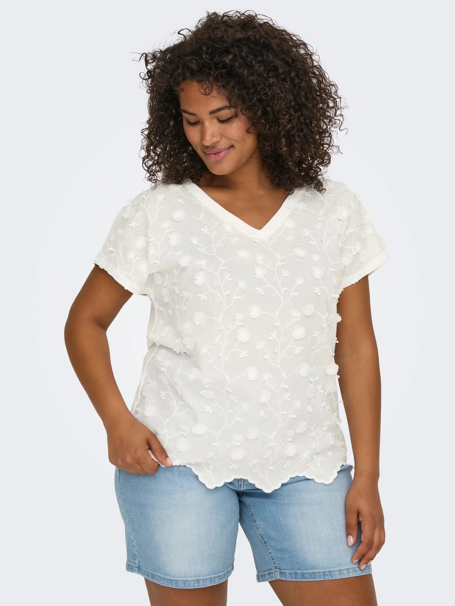 CARMAKOMA LULU Topp Vit / Cloud Dancer