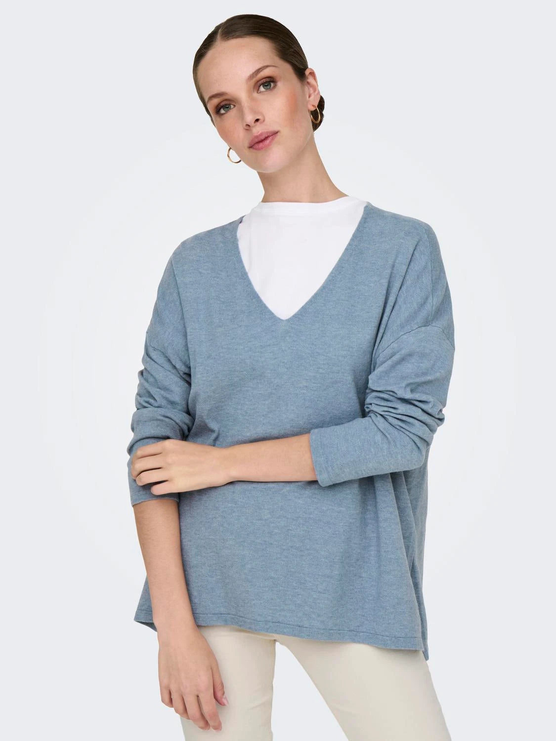 ONLY AMALIO Stickad tröja Turkos /Winward blue