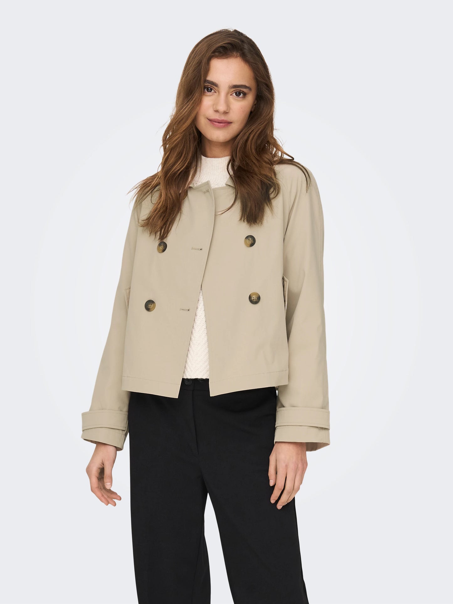 ONLY APRIL Trenchcoat Oxfordtan/Grå