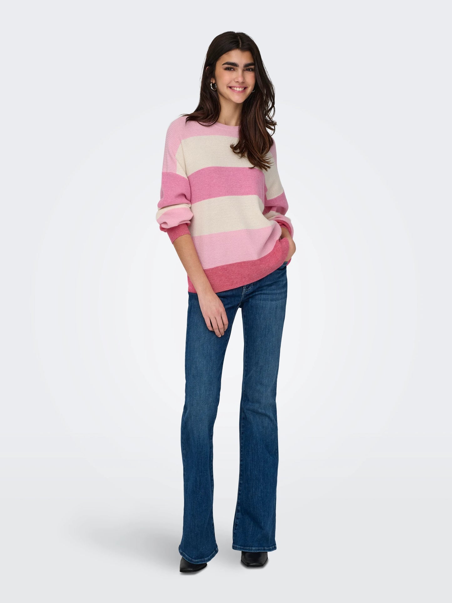 ONLY ATIA Stickad tröja Pink Lady