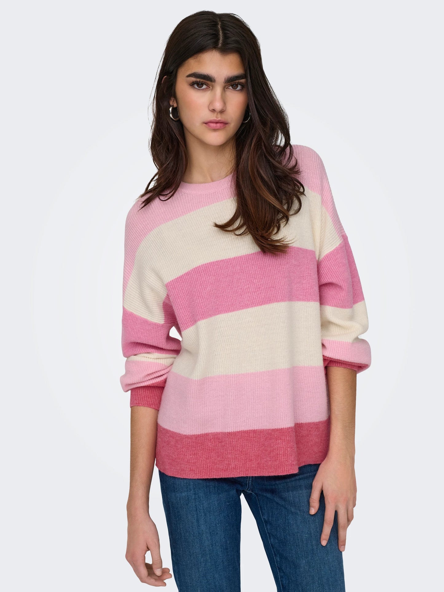 ONLY ATIA Stickad tröja Pink Lady