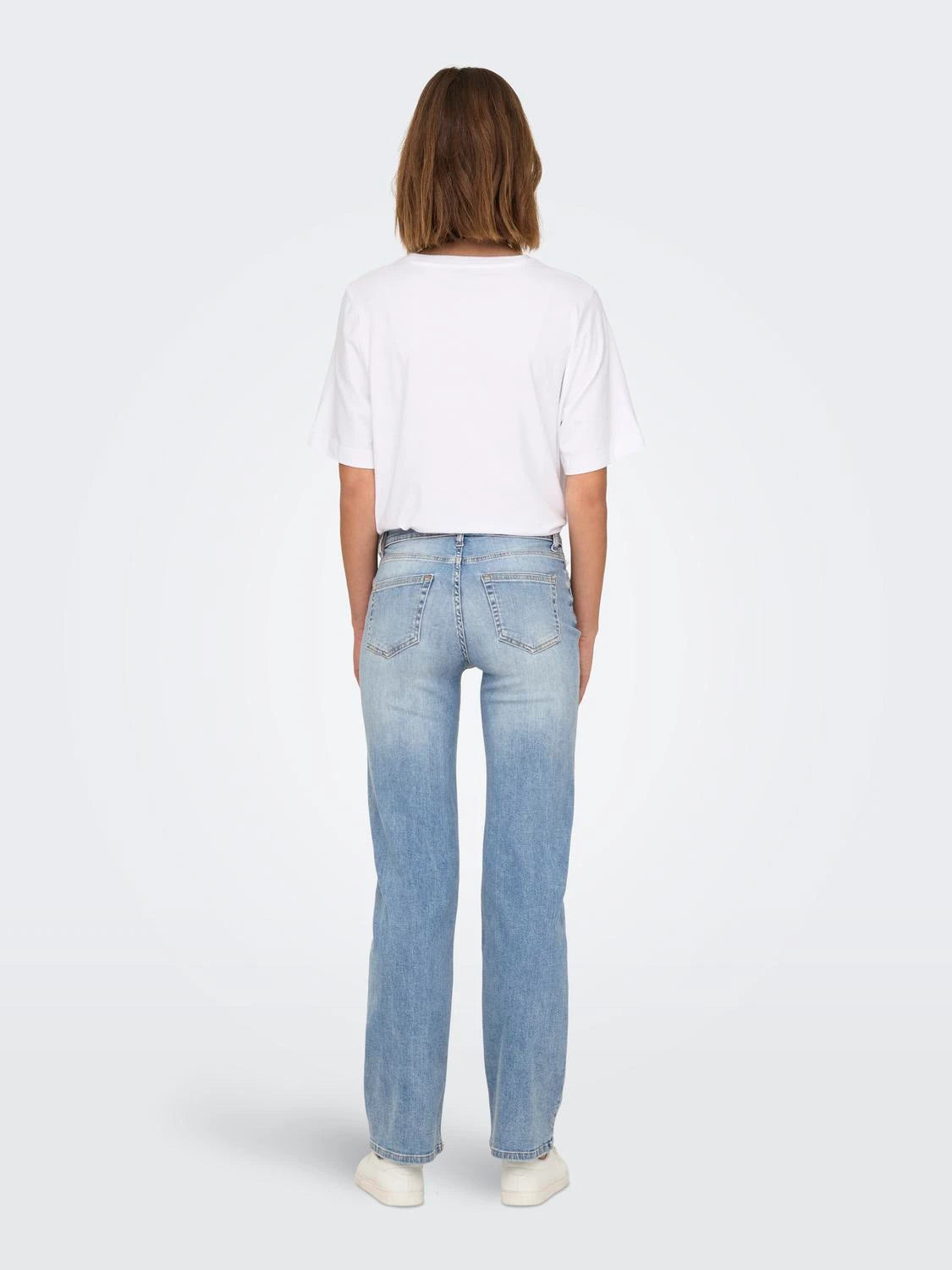 ONLY jeans BLUSH Rak passform Medelhög midja