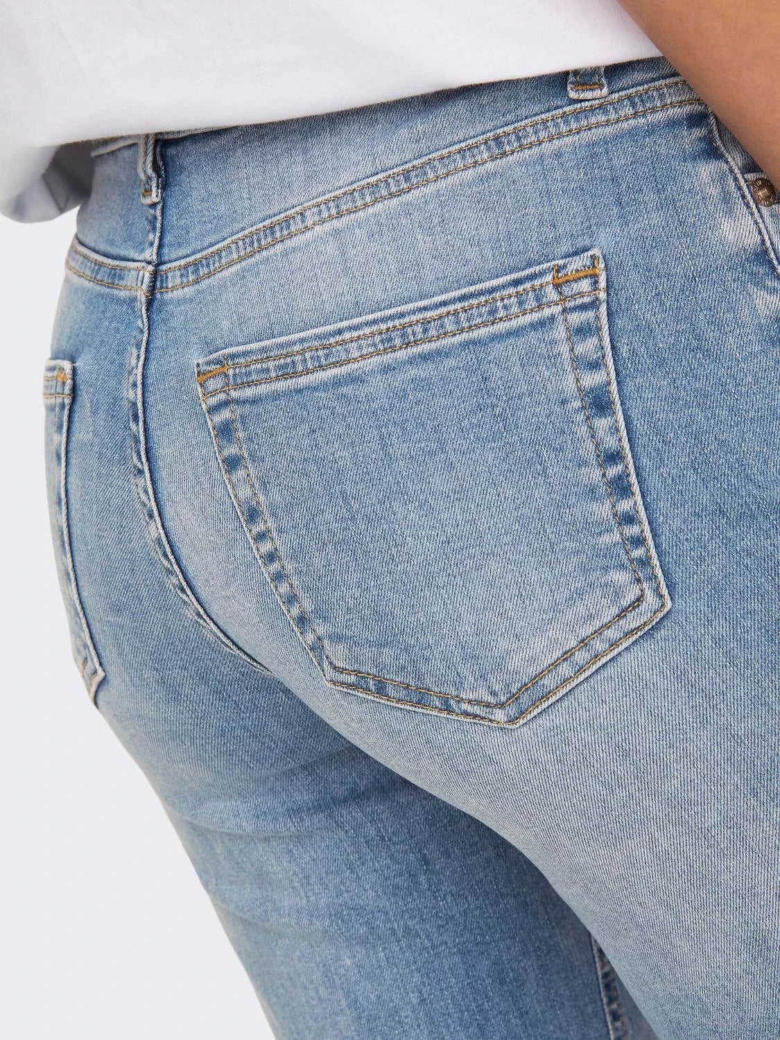 ONLY jeans BLUSH Rak passform Medelhög midja