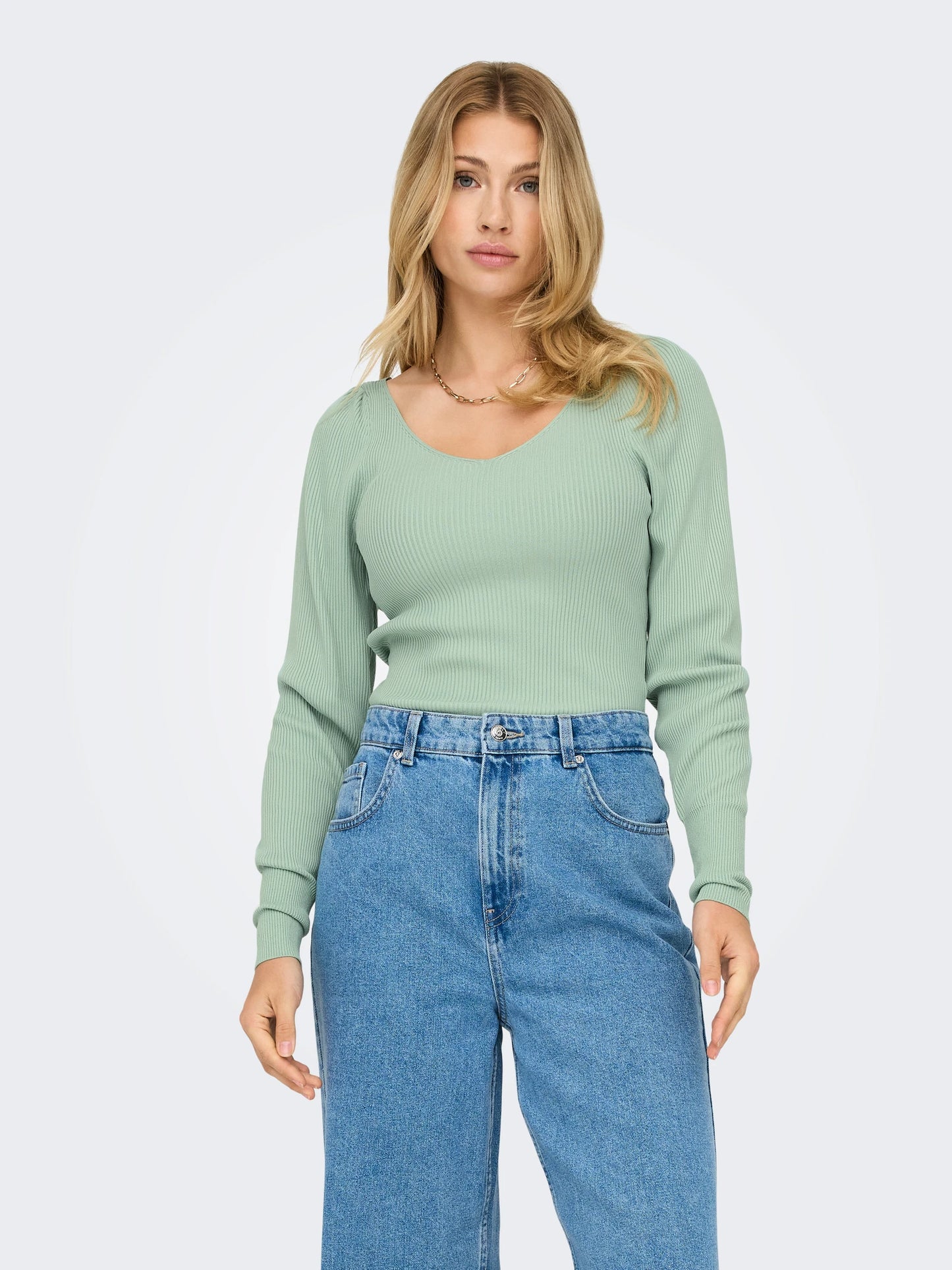 ONLY LEELO Topp Turkos/Aqua Grey