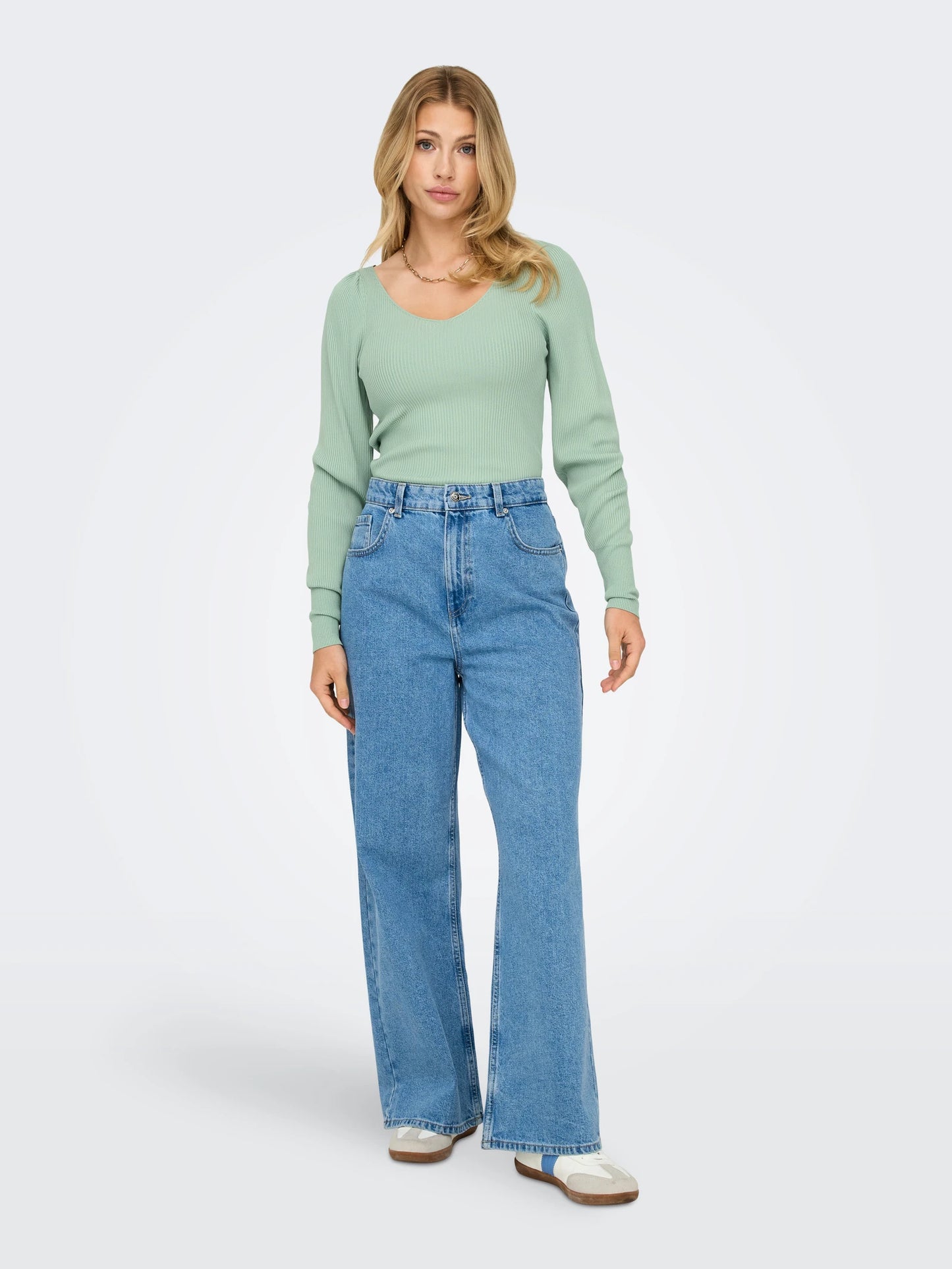 ONLY LEELO Topp Turkos/Aqua Grey