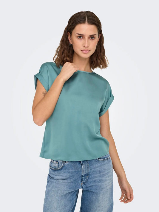 ONLY LIEKE Topp Turkos / Arctic