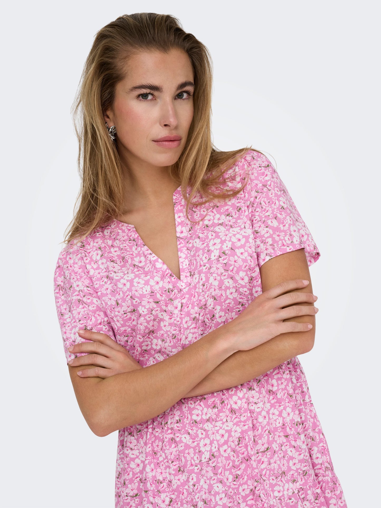 ONLY ZALLY Kort klänning Pink / Ranch Flow
