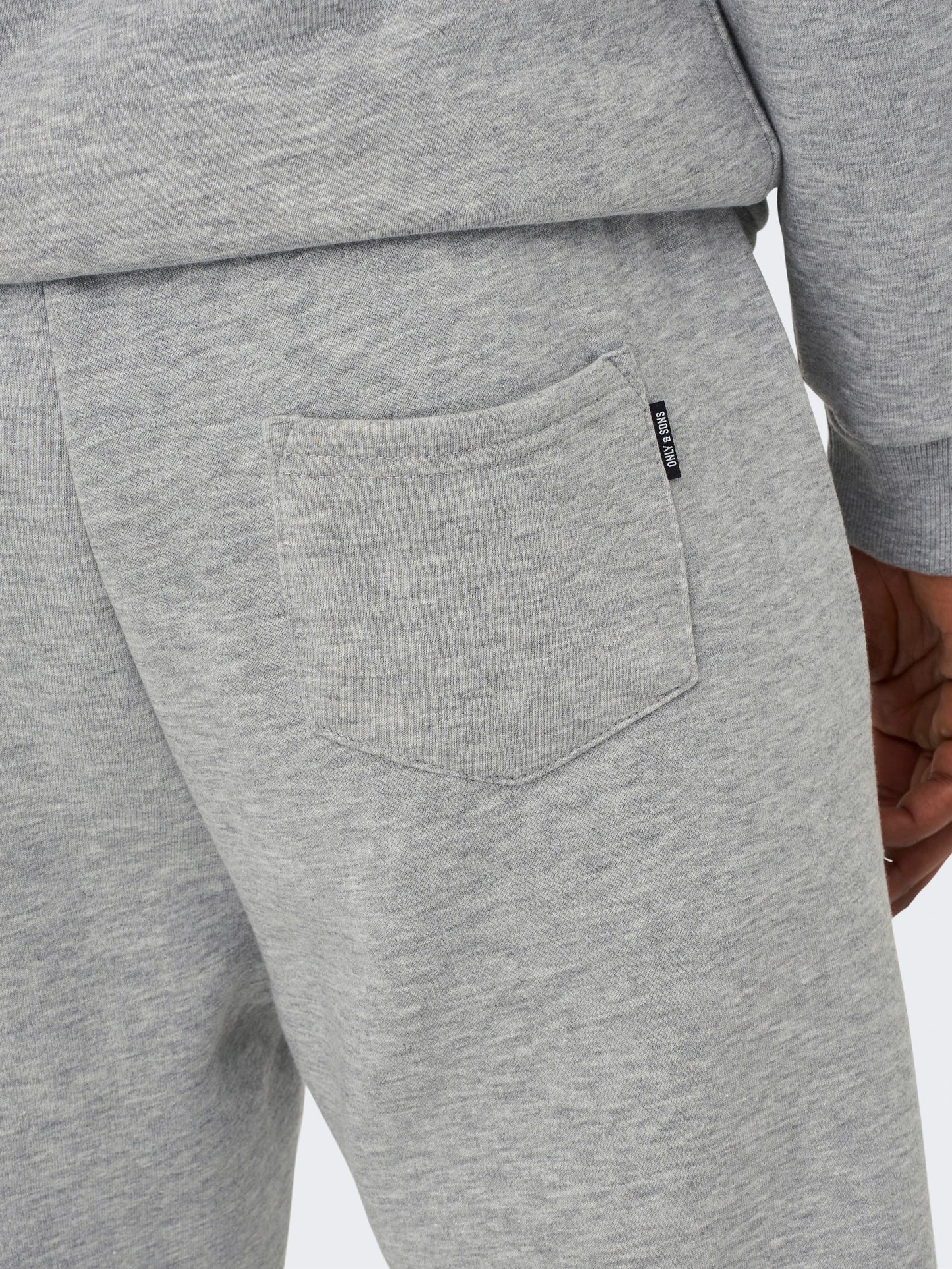 ONLY & SONS CERES Sweatpants Light Grey Melange Normal passform