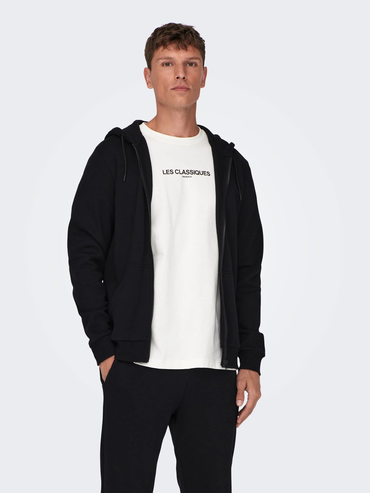 ONLY & SONS CERES Zip Hoodie Svart