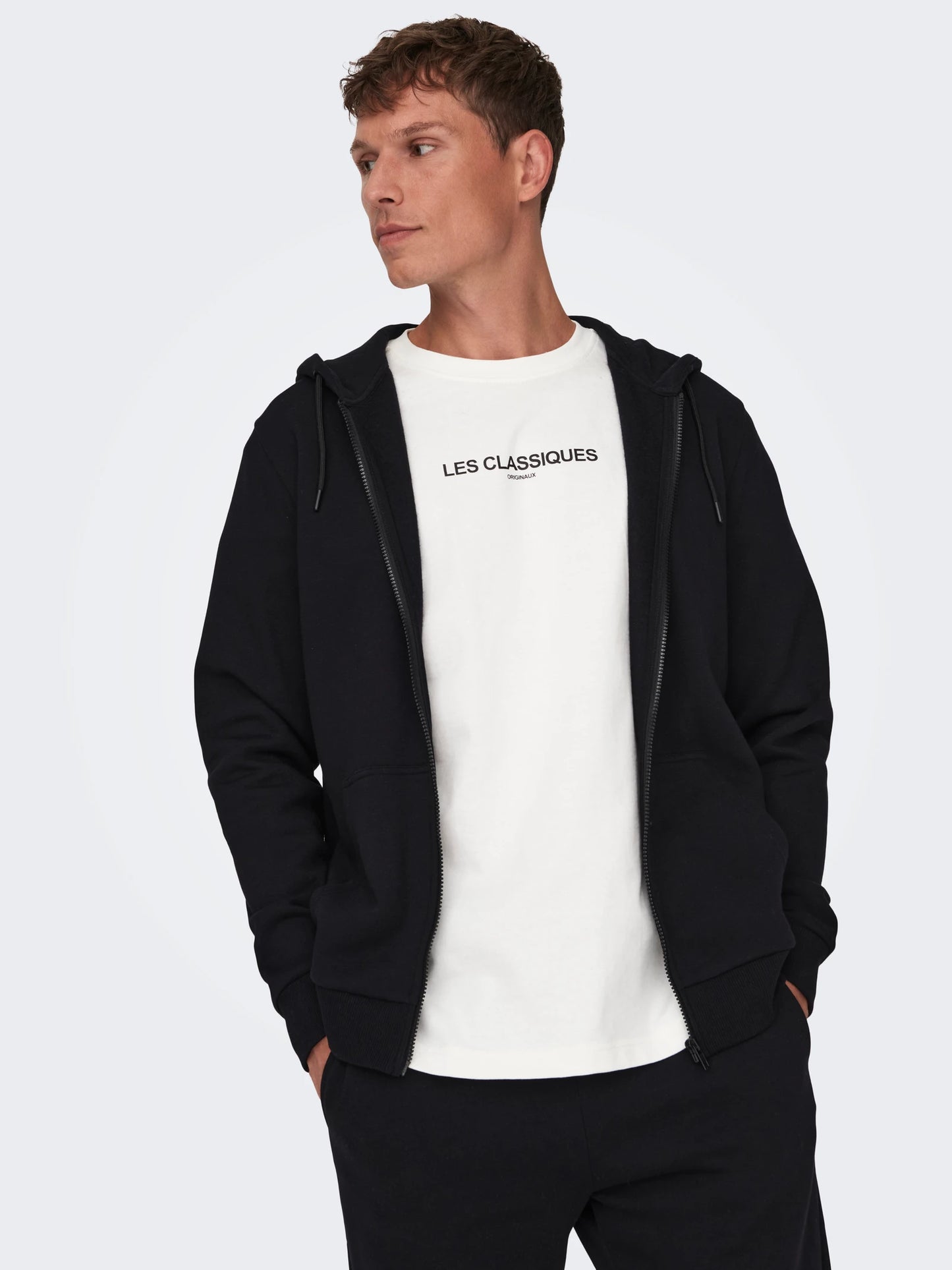 ONLY & SONS CERES Zip Hoodie Svart