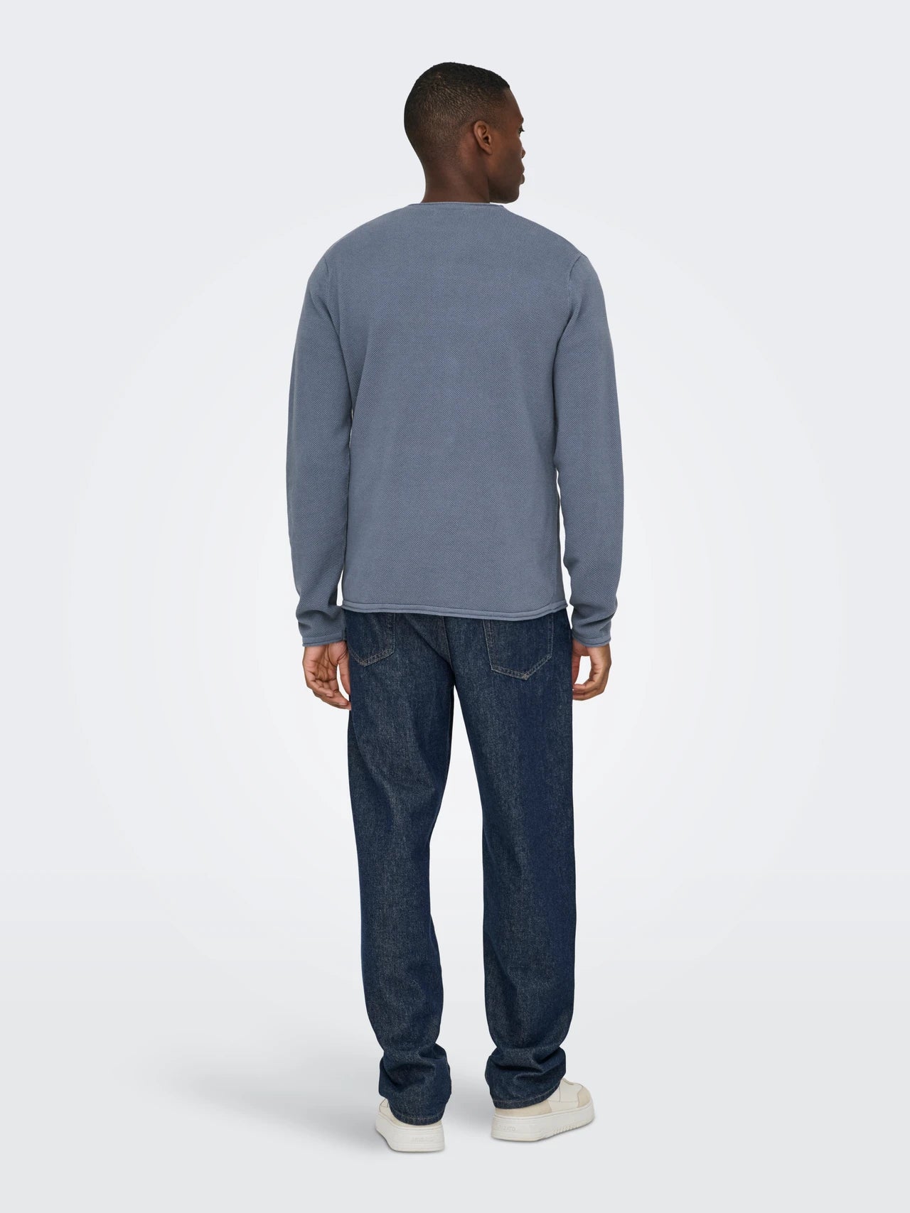 ONLY & SONS FELIX Pullover Blå/Flint Stone 22029042