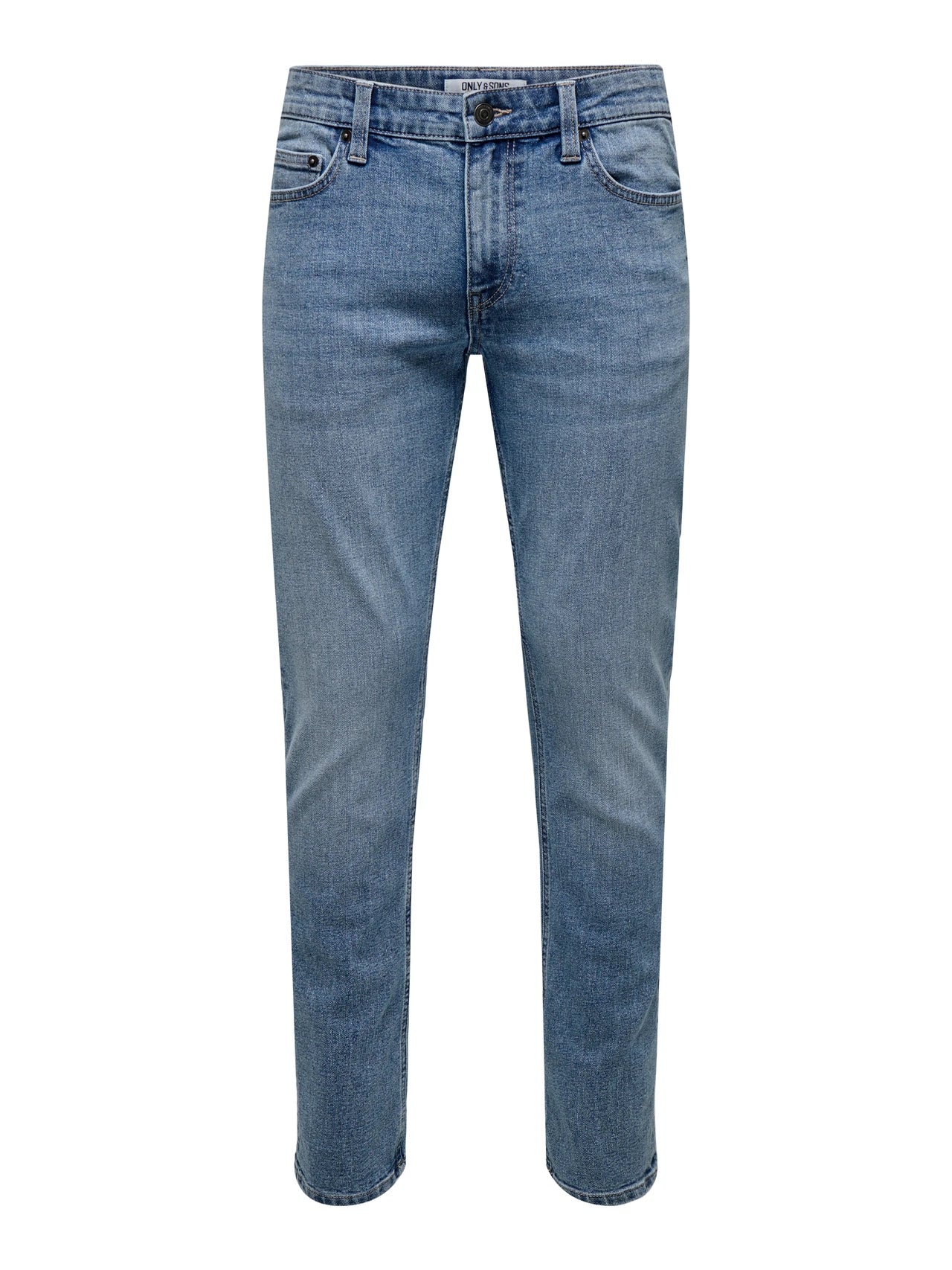 ONLY & SOONS LOOM Jeans Light Blue Denim Låg midja Normal passform