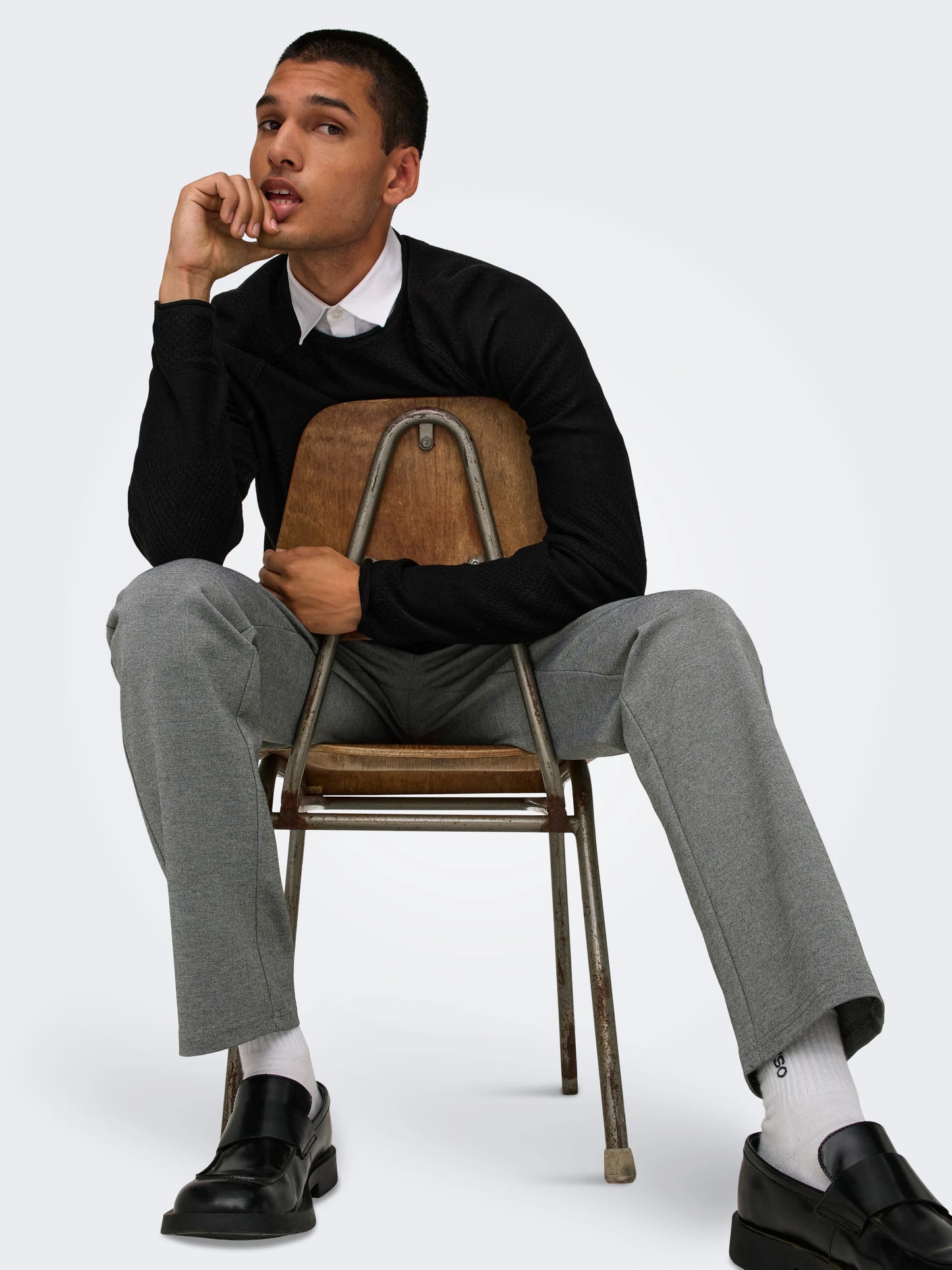 ONLY & SONS MARK Chinos Normal passform Medium Grey Melange