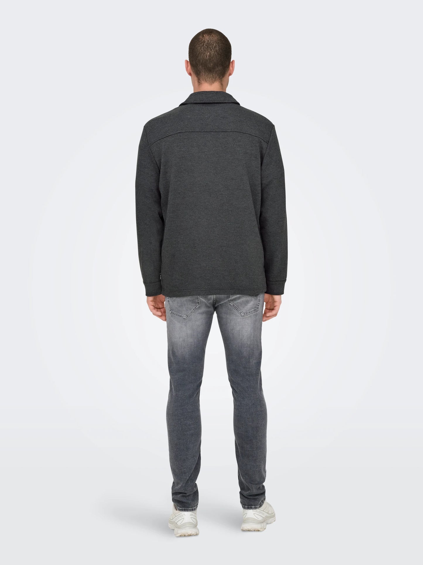 ONLY & SONS NEW KODYL Skjorta Dark Grey Melange