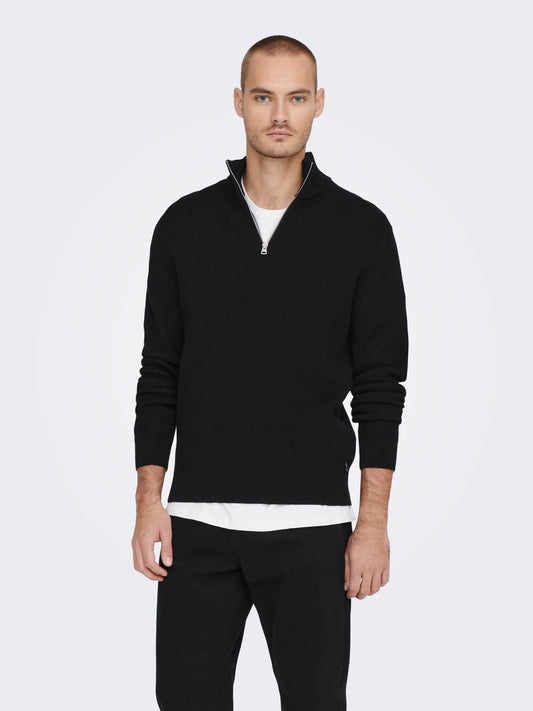 ONLY & SONS PHIL Pullover Svart