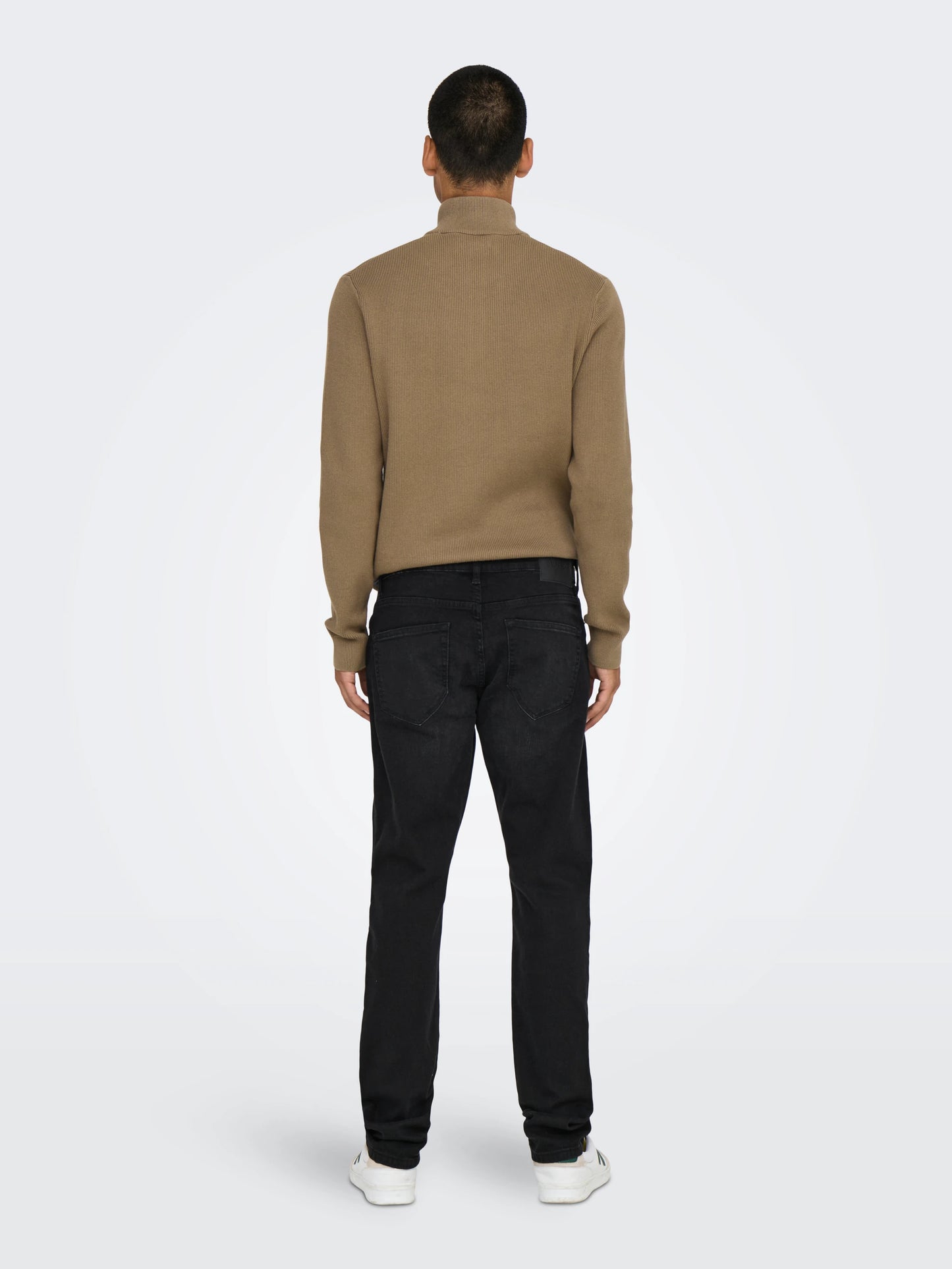 ONLY & SONS WEFT Jeans Svarta Medelhög midja Normal passform