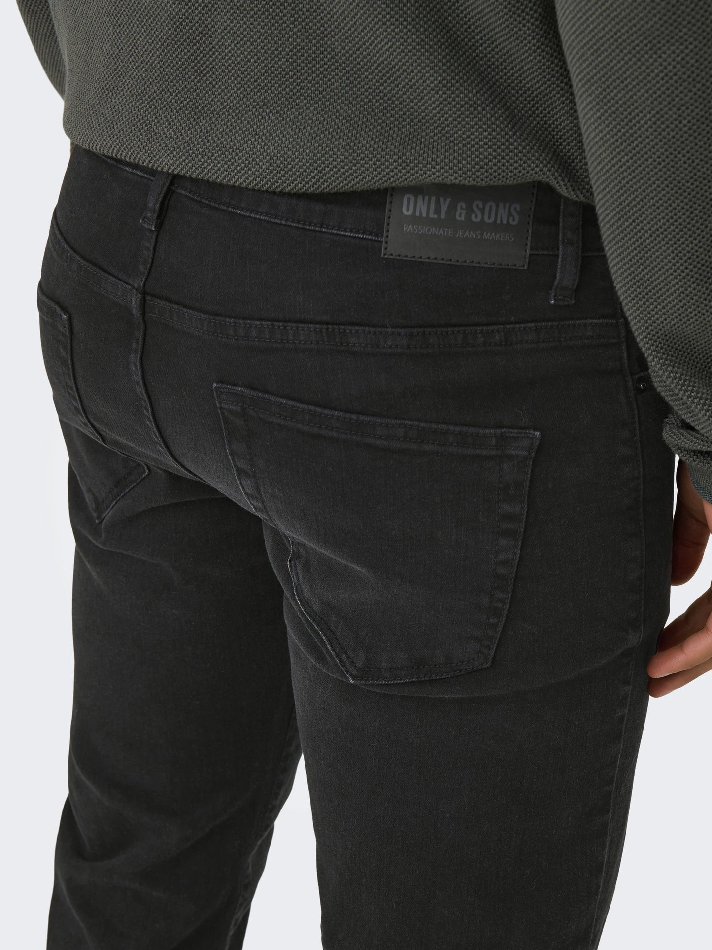 ONLY & SONS WEFT Jeans Svarta Medelhög midja Normal passform
