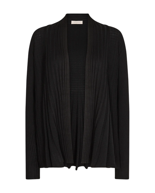 FREE/QUENT CLAUDISSE Cardigan Svart Kort