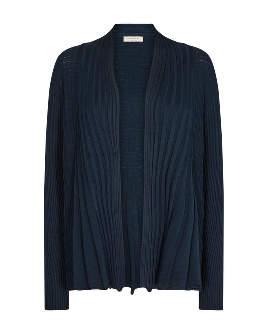 FREE/QUENT CLAUDISSE Cardigan Marinblå