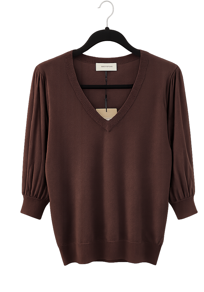 FREEQUENT JOEL PULLOVER 20679 BEIGE, ROSA OCH BRUN