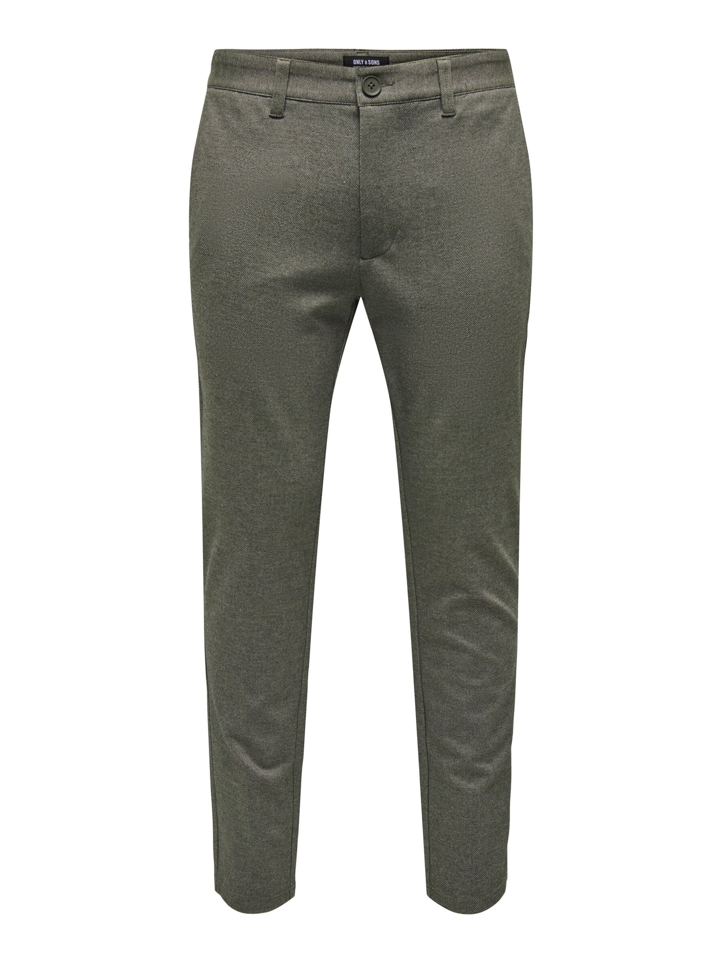 ONLY & SONS MARK Slimfit Chinos Herringbone Olive Night