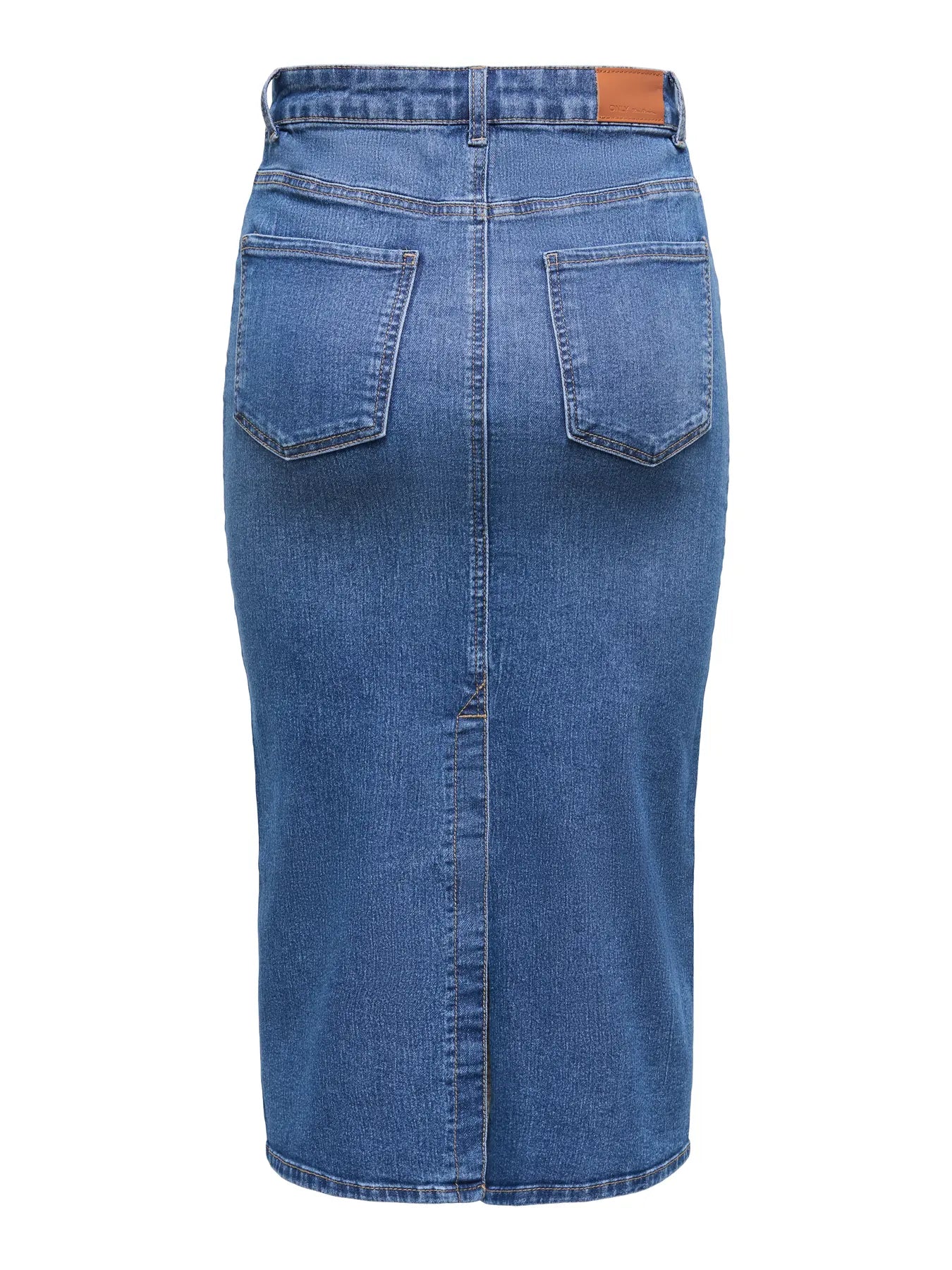ONLY WONDER Midi Jeanskjol Medium Blue Denim