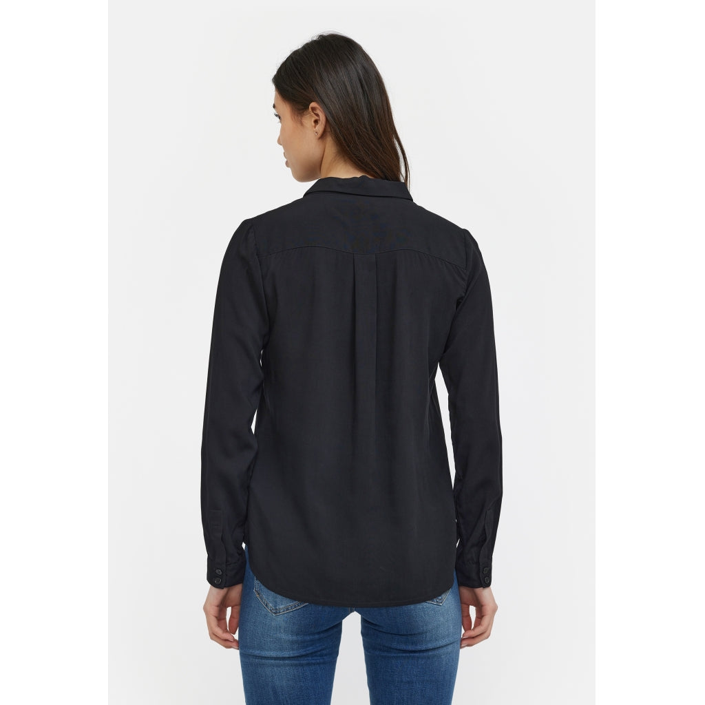 Beställningsvara: SOFT REBELS FREEDOM LS Skjorta Svart SR420-740