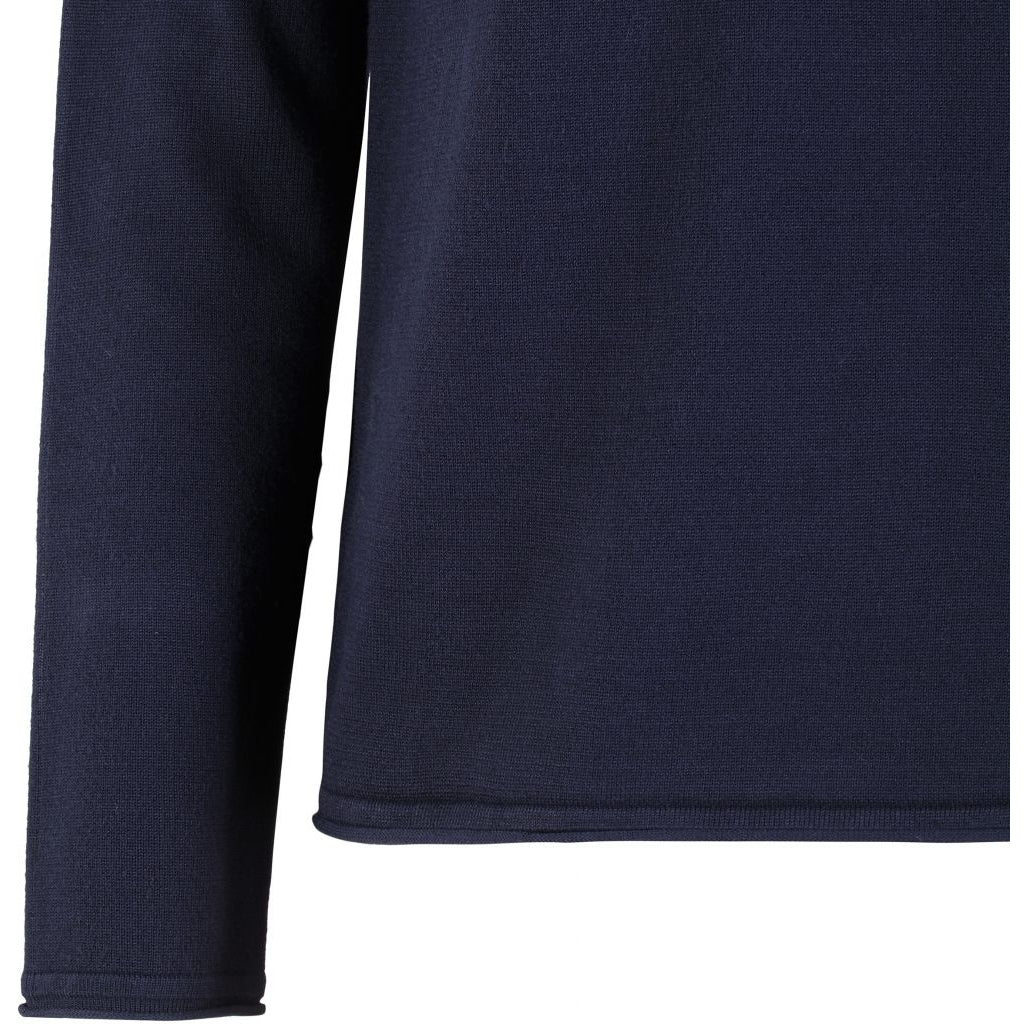 Beställningsvara: SOFT REBELS MARLA Tröja O-ringad stickad rullad kant Marinblå/Total Eclipse SR219-208